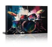 XBTYKPB Drum Art Creation Canvas Home Wall Printing Poster Painting For Bathroom Bedroom Hotel Apartment Homestay Kitchen Decor 21x30cm Frameless
