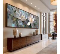 XBTYKPB Long Horizontal Floral Canvas Wall Art, Tall Thin Nature Canvas Print, Narrow Poster Art for Home, Office Halls Painting(70x210cm/Frameless)