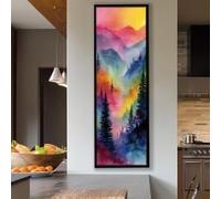 XBTYKPB Long Horizontal Nature Canvas Wall Art, Tall Thin Framed Canvas Print, Narrow Wall Painting, for Home, Office or Halls(55x110cm/Frameless)