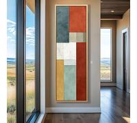 XBTYKPB Long Vertical Canvas Print for Office, Tall Narrow Wall Art for Dining Room, Living Room,or Bedroom, Long Narrow Artwork(35x105cm/Frameless)