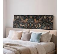 XBTYKPB Strawberry Bird Pattern Print, Wide Panoramic Canvas, Long Narrow Framed Print,Large size Decor,Kitchen Wall Art Painting(40x120cm/Frameless)