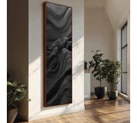 XBTYKPB Vertical Black Painting, Tall Narrow Decor, Canvas Paint, Abstract Prints ，Large Vertical Wall Decor Canvas Wall Art(35x105cm/Frameless)