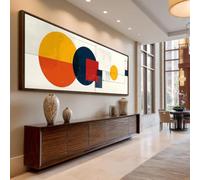 XBTYKPB Wide Horizontal Abstract Canvas Wall Art, Long Narrow Art Piece, Framed Canvas Print for Office, Rooms or Halls Painting(70x210cm/Frameless)