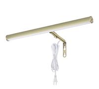 Xbuyee LED Picture Lights for Paintings Plug in, 14 Inch 4W Adjustable Art Light Gallery Wall Light for Display Art Work, Antique Brass Finish, CRI90+, 3000K Warm White, ETL Listed