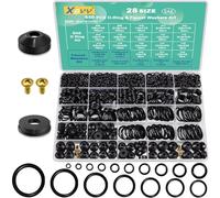 XBVV 28 Size 560 Pcs Faucet Rubber Washers Kit and SAE O Ring Assortment Set for Assorted Plumbing Faucet Sealing Repair