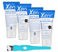 XBVV Food Grade Silicone Grease Lubricant for Plumber Faucet Valve Pool Filter O-Rings Kit 4-Pack 1 oz Tubes