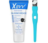 XBVV Plumber Silicone Grease Lubricant for Plumbing Faucet Valve O-Rings Rubber Washer 1-Pack 1 oz Tube with Brush