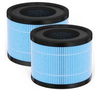 XBWW 2 Packs AP0801 H13 True HEPA Replacement Filter Compatible with Aircillin AP0801 Air Cleaner Purifier, 3-in-1 Filtration of True HEPA, Activated Carbon Filter and Pre-Filter
