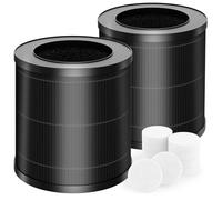 XBWW 2 Packs MR2566 Replacement Filter and 10 Aroma Pads Compatible with MORENTO MR2566 Air Cleaner Purifier, 3-in-1 True HEPA Activated Carbon Filters and Pre-Filter, Basic Version