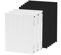 XBWW 3 Packs True HEPA Replacement Filter Compatible with Fellowes AeraMax 290 300 DX95 Air Cleaner Purifier, Part# 9287201 with 6 pcs Activated Carbon Filters