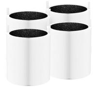 XBWW 4 Packs 511 Replacement Filters Compatible with Blueair Blue Pure 511 Air Purifier, 2-in-1 Filter of HEPA Filter and Activated Carbon Filter
