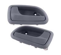 XBzuSKnSA Car Door Handle Pair Compatible with Kia Picanto Morning | Fits 2008 2009 2010; Part Numbers 8261007010 8261007020; Left Right Inside Grey Plastic