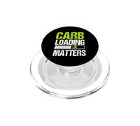 XC Running Funny Cross Country Runners Carb Loading matters PopSockets PopGrip for MagSafe