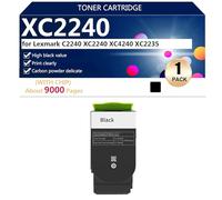 XC2240 Toner Cartridges Compatible for Lexmark C2240 XC2240 XC4240 XC2235 Printer, High Yield 9000 Pages,Black-1 pack