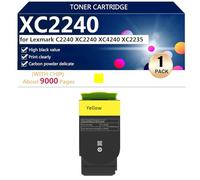 XC2240 Toner Cartridges Replacement for Lexmark C2240 XC2240 XC4240 XC2235 Printer【High Print Volume】,Yellow-1 pack