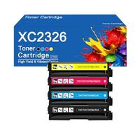 XC2326 Toner Cartridges No Chip High Yield Replacement for Lexmark XC2326 C2326 Printers, Unleash High-Definition Printing,XC2326-4Color