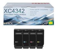 XC4342 24B7518 24B7515 24B7516 24B7517 High Yield Toner Cartridges With Smart Chip Compatible for Lexmark XC4342 XC4352, 25000 Pages CMYK*4