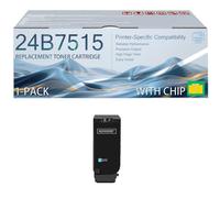 XC4342 24B7518 24B7515 24B7516 24B7517 High Yield Toner Cartridges With Smart Chip Compatible for Lexmark XC4342 XC4352, 25000 Pages Cyan