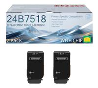 XC4342 24B7518 24B7515 24B7516 24B7517 High Yield Toner Cartridges With Smart Chip Compatible for Lexmark XC4342 XC4352, 25000 Pages Black*2