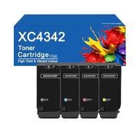 XC4342 Toner Cartridge Replacement 24B7518 24B7515 24B7516 24B7517 for Lexmark XC4342 XC4352 Printers, High-Definition Printing,XC4342-4Color