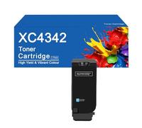 XC4342 Toner Cartridge Replacement 24B7518 24B7515 24B7516 24B7517 for Lexmark XC4342 XC4352 Printers, Clear Printing,XC4342-Cyan