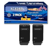 XC4342 Toner Cartridges Compatible for Lexmark XC4342 XC4352 Printers, High-Definition Printing Effect with Chip, 25000 Pages (2 Pack Black)