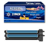 XC9235 Drum Unit Compatible for Lexmark C9235 CS921de CS921dh CS923de CX920de CX921de CX922de Printers, High-Definition Printing Effect with Chip, 100000 Pages (2 Pack Black)