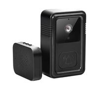 xCámara de timbre smarter con visión nocturna - HD Wireless Video Toilmell | Audio de 2 vías Seguridad en el hogar | Tuertas visuales a prueba la Weathered with adhesive backing | Detección