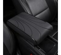 XCAXQGIBL Car Armrest Cover, for Dacia Jogger Logan 3 2021-2025 Centre Console Pad Comfort Memory Foam Cushion Mat, Interior Protector Accessories, Black