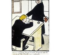 XcBAIHOUD Art Print Poster Canvas Prints You will marry me ten times the verb I watch fly the flies instead of listening to my teacher by Felix Edouard Vallotton for Room Decor 60x90cm