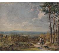 XcBAIHOUD Famous Art Print Poster Canvas Prints Hampstead Heath Looking Towards Harrow by John Constable Picture Mural for Home Decor 60x90cm