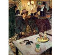 XcBAIHOUD Famous Art Print Poster Canvas Prints Mr Boileau At the Cafe by Henri De Toulouse Lautrec Picture Mural for Room Decor 60x90cm