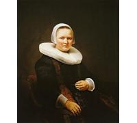 XcBAIHOUD Famous Art Print Poster Canvas Prints Portrait of a woman, Possibly anna wijmer by Rembrandt van Rijn Picture Mural for Home Decor 60x90cm