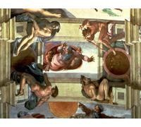 XcBAIHOUD Famous Art Print Poster Canvas Prints Sistine Chapel Ceiling God Separating the Land From the Sea by Buonarroti Picture Mural for Home Decor 60x90cm