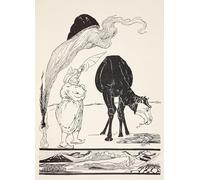 XcBAIHOUD Famous Art Print Poster Canvas Prints the Djinn in Charge of All Deserts Guiding the Magic with His Magic Fan by Rudyard Picture Mural for Home Decor 60x90cm