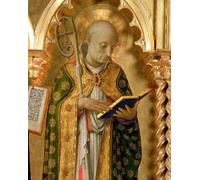 XcBAIHOUD Famous Art Print Poster Canvas Prints the Perugia Altarpiece Side Depicting St Nicholas of Bari by Fra Angelico Picture Mural for Room Decor 60x90cm