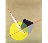 XcBAIHOUD Famous Art Print Poster Canvas Prints Yellow Circle by Laszlo Moholy Nagy Picture Mural for Home Decor 60x90cm