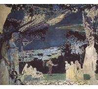 XcBAIHOUD Famous Famous Art Minimalist Prints Italy Night in Naples Curtain Design for the Private Russian Opera by Mikhail Aleksandrovich Vrubel Art Canvas Murals for Room Decor 60x90cm