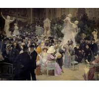 XcBAIHOUD Famous Famous Art Minimalist Prints Members of the Parisian Bourgeoisie Meet on the Occasion of Social Events Art Canvas Murals for Room Decor 60x90cm
