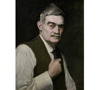 XcBAIHOUD Famous Famous Art Minimalist Prints Self Portrait William Strang Art Canvas Murals for Home Decor 60x90cm