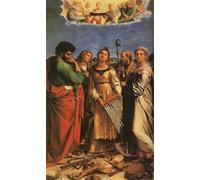 XcBAIHOUD Famous Famous Art Minimalist Prints St Cecilia with Sts Paul John Evangelists Augustine and Mary Magdalene by Raphael Art Canvas Murals for Room Decor 60x90cm