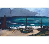 XcBAIHOUD Famous Famous Art Minimalist Prints Storm Coming Up At the Sea by Max Beckmann Art Canvas Murals for Room Decor 60x90cm