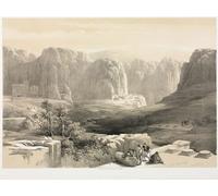 XcBAIHOUD Famous Famous Art Minimalist Prints the Holy Land Syria Idumea Arabia Egypt by Louis Haghe Art Canvas Murals for Home Decor 60x90cm