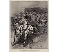 XcBAIHOUD Famous Famous Art Minimalist Prints the Kaiser's Visit to the Czar by John Charlton Art Canvas Murals for Room Decor 60x90cm