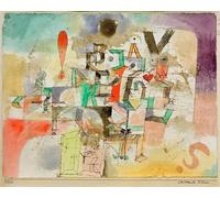 XcBAIHOUD Famous Famous Art Minimalist Prints the Literary Piano by Paul Klee Art Canvas Murals for Home Decor 60x90cm