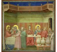 XcBAIHOUD Famous Famous Art Minimalist Prints the Marriage Feast At Cana by Giotto Di Bondone Art Canvas Murals for Home Decor 60x90cm