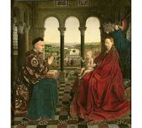 XcBAIHOUD Famous Famous Art Minimalist Prints the Rolin Lady by Jan Van Eyck Art Canvas Murals for Home Decor 60x90cm