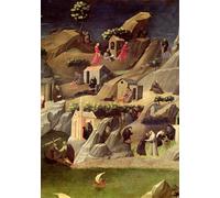 XcBAIHOUD Famous Famous Art Minimalist Prints the Thebaid by Fra Angelico Art Canvas Murals for Room Decor 60x90cm