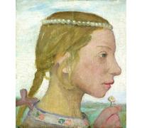 XcBAIHOUD Famous Modern Artwork Classic Canvas Painting a Young Girl by Paula Modersohn Becker Printed Paintings for Home Decor 60x90cm