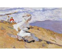 XcBAIHOUD Famous Modern Artwork Classic Canvas Painting Capturing the moment by Joaquín Sorolla Printed Paintings for Room Decor 60x90cm